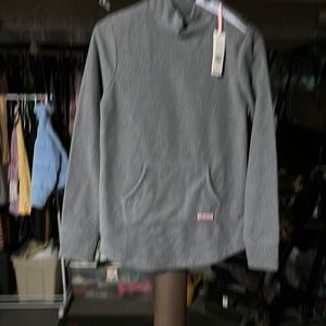 Vineyard Vines Heather Gray High Neck Fleece